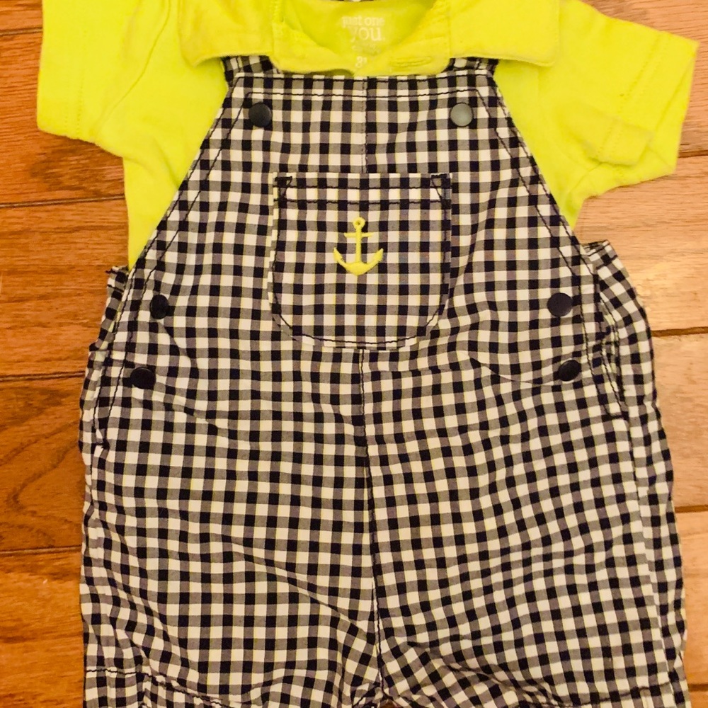 Cute boy overalls